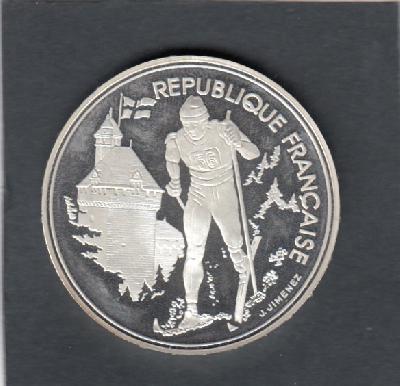 Beschrijving: 100 Francs W-OLYMPIC 92 SKI-CROSS